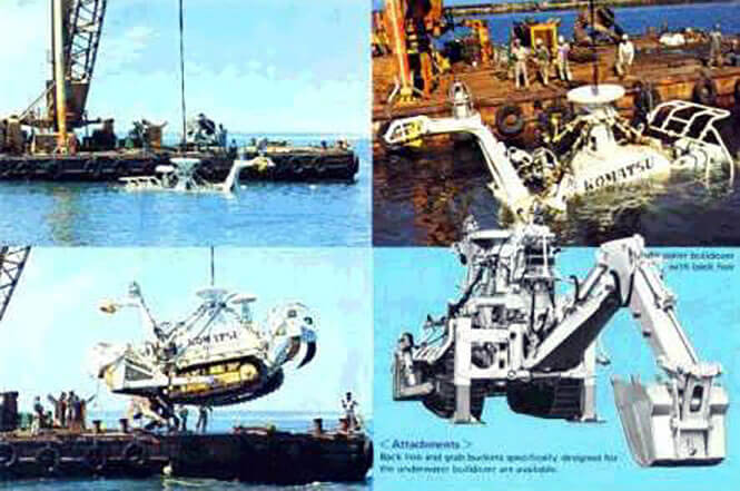 Komatsu Amphibian bulldozer D125W