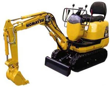 Komatsu Minimal rear-swing radius hydraulic excavator PC128US-8/PC138US-8