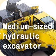 Medium-sized hydraulic excavator