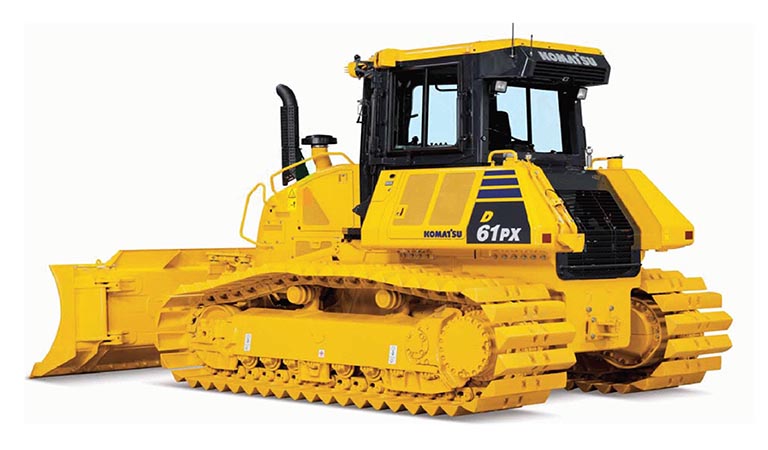 Bulldozer which can work well on muddy surfaces (D61PX-24)