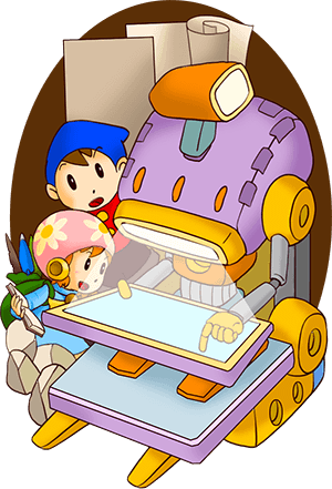 ダウンロードのへや イラスト