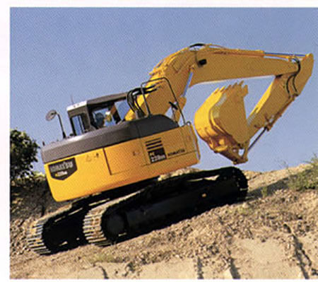 Komatsu Minimal rear-swing radius hydraulic excavator PC228US
