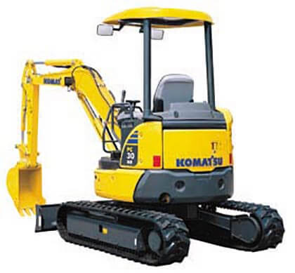 Komatsu Minimal rear-swing radius hydraulic excavator MR-3 Series