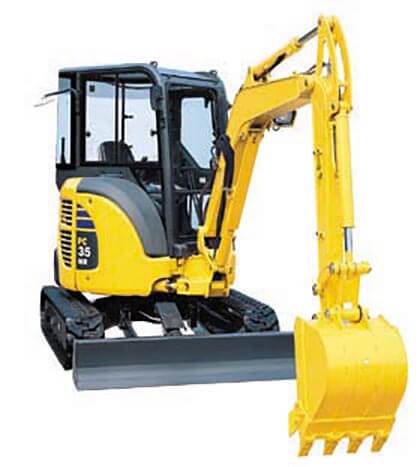 Komatsu Minimal rear-swing radius hydraulic excavator MR-3 Series