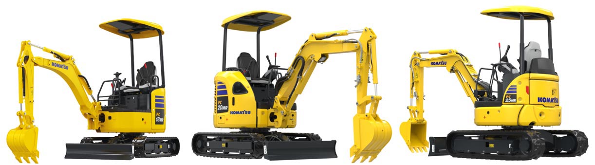 Komatsu Mini size hydraulic excavator PC18MR-5/PC20MR-5/PC25MR-5