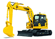 2018 Minimal rear-swing radius hydraulic excavator PC138UU-11