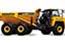 Dump truck which can move tightly (Articulated dump truck HM400-5)