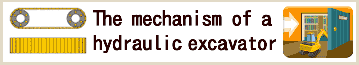 The mechanism of a hydraulic excavator