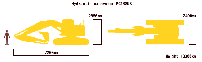 油圧ショベル PC138US
