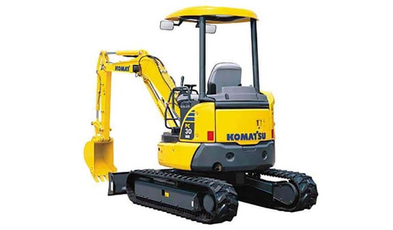 Mini excavator with a small rear PC30MR-3