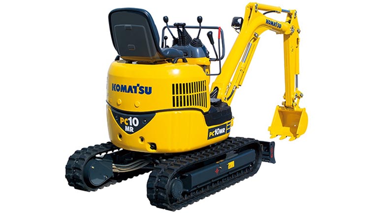 Mini excavator with a small rear PC10MR-2