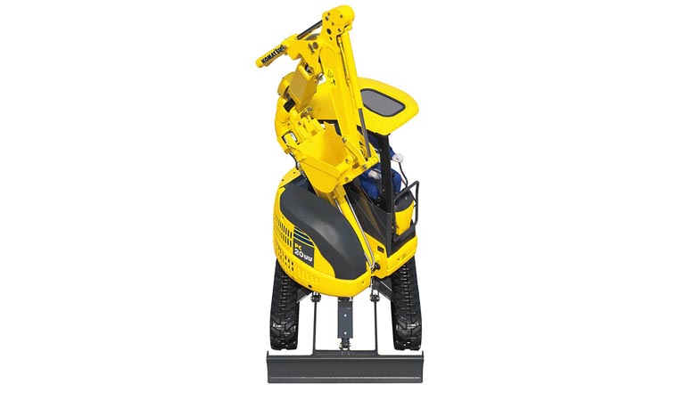 Mini excavator with a small rear PC20UU-5