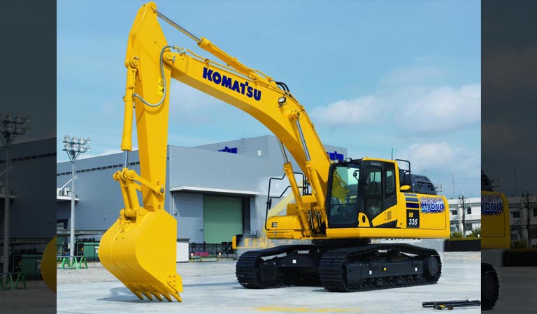 Hybrid hydraulic excavator HB335