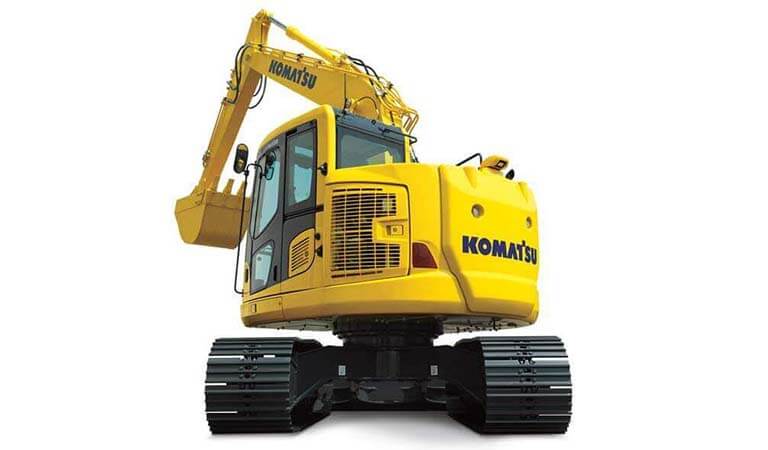 Minimal rear-swing radius hydraulic excavator PC138US