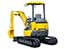 Mini excavator with a small rear PC30MR-3