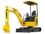 Mini excavator with a small rear PC18MR-5