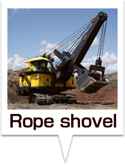 Rope shovel
