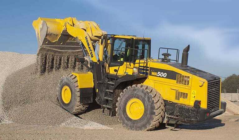 Large wheel loader WA500