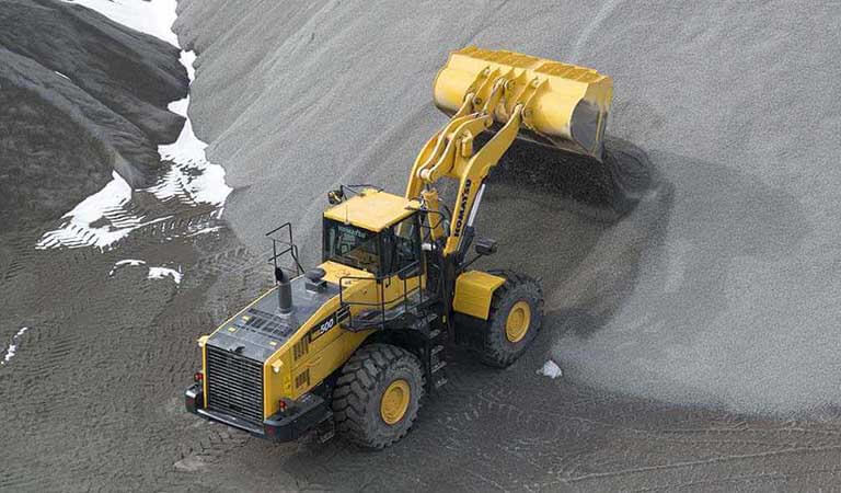 Large wheel loader WA500