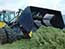 Wheel loader that gathers grass (Silage fork)