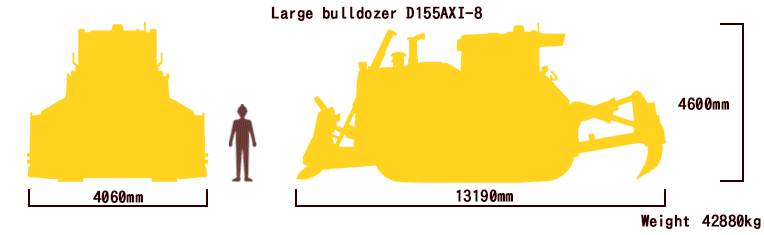 Large bulldozer D155AX