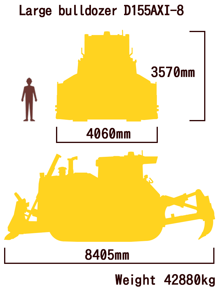 Large bulldozer D155AX