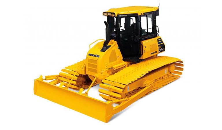 Bulldozer which can work well on muddy surfaces (D37PLL-24)