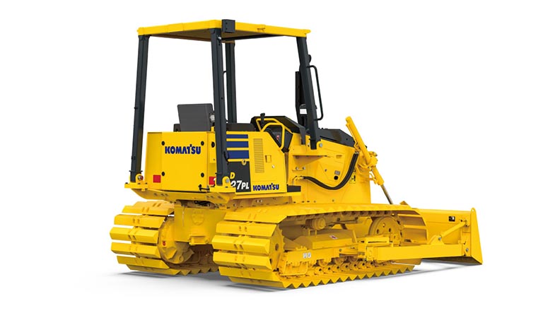 Bulldozer which can work well on muddy surfaces (D27PL-10)