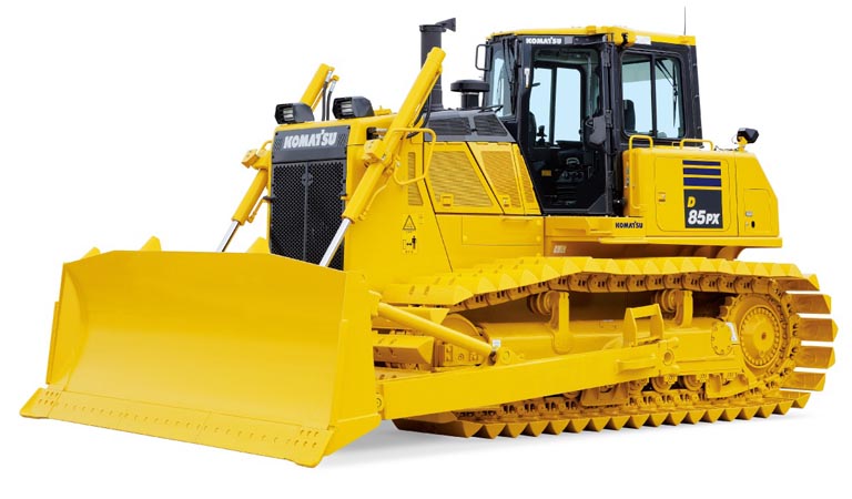 Bulldozer which can work well on muddy surfaces (D85PX-18)