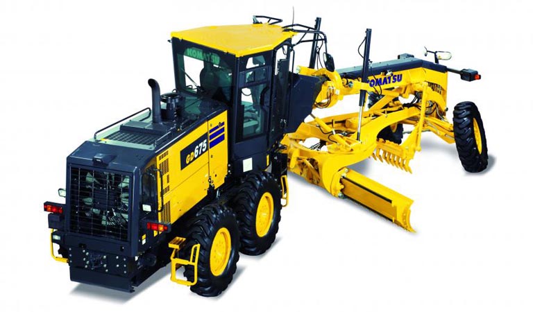 Machine that makes foundation of roads (Motor grader GD675-6)