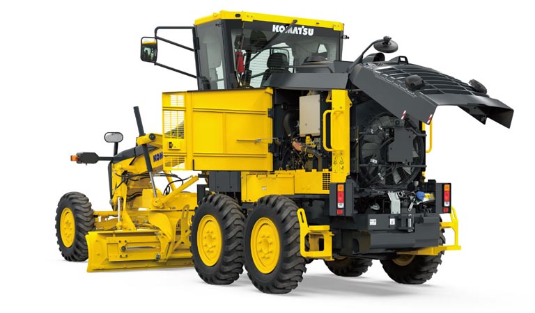 Machine that makes foundation of roads (Motor grader GD405-7)
