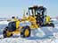 道の雪を取り除く機械(モーターグレーダー)